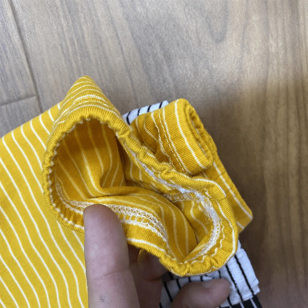 Cute Striped Design Sun Protection Sleeves UV Protective Hand Sleeves Arm Sleeves Loose Fit UV Arm Sleeves For Women