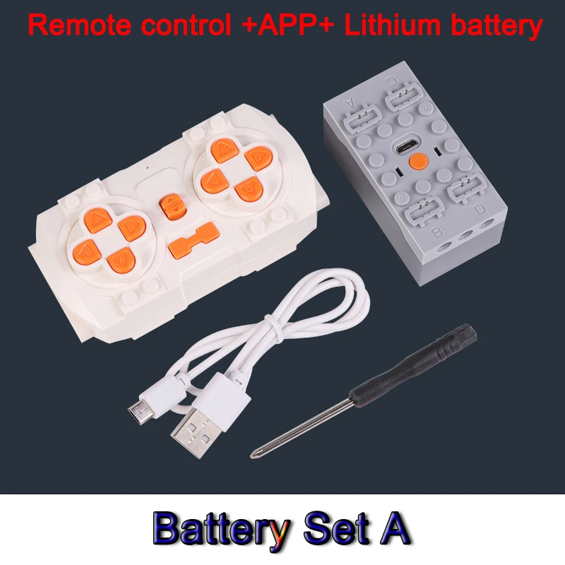 6.0 APP 7.4V Technical Electronic 2.4G Bluetooth Lithium Battery Power Compatible Legoeds PF MOC System for Motor Toys Car DIY
