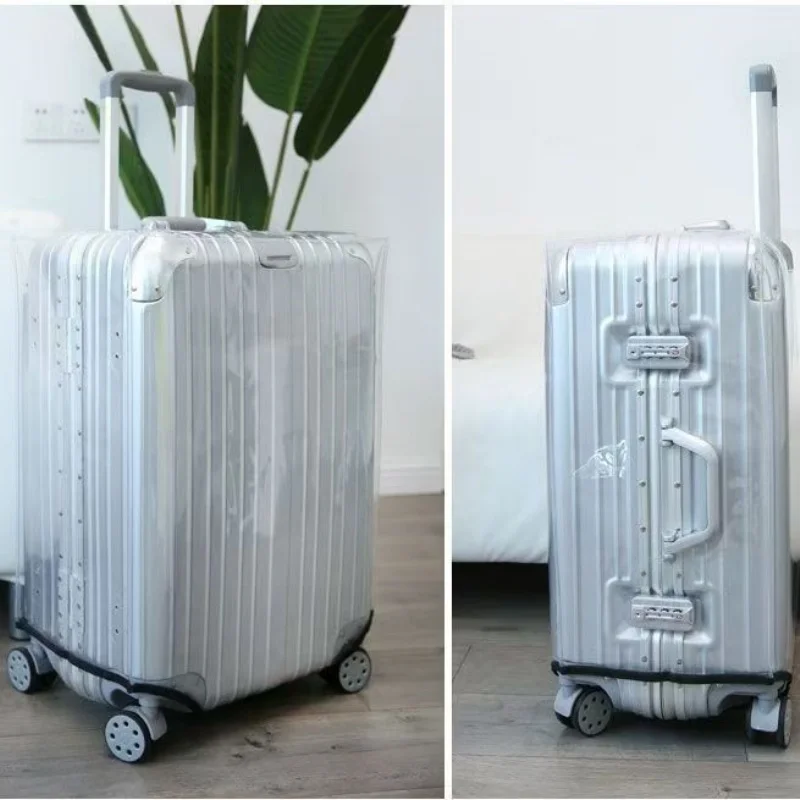 New Full Transparent Luggage Protector Cover Thicken Suitcase Protector Cover PVC Suitcase Cover Rolling Luggage Cover