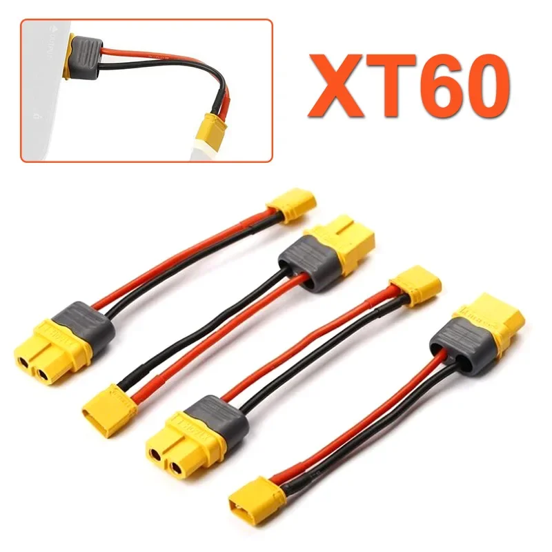 

XT60 to XT30 Conversion Line 2S/3S Lithium Battery Charger Adapter 10cm XT30 to XT60 Male to Female 16AWG Silicone Cable
