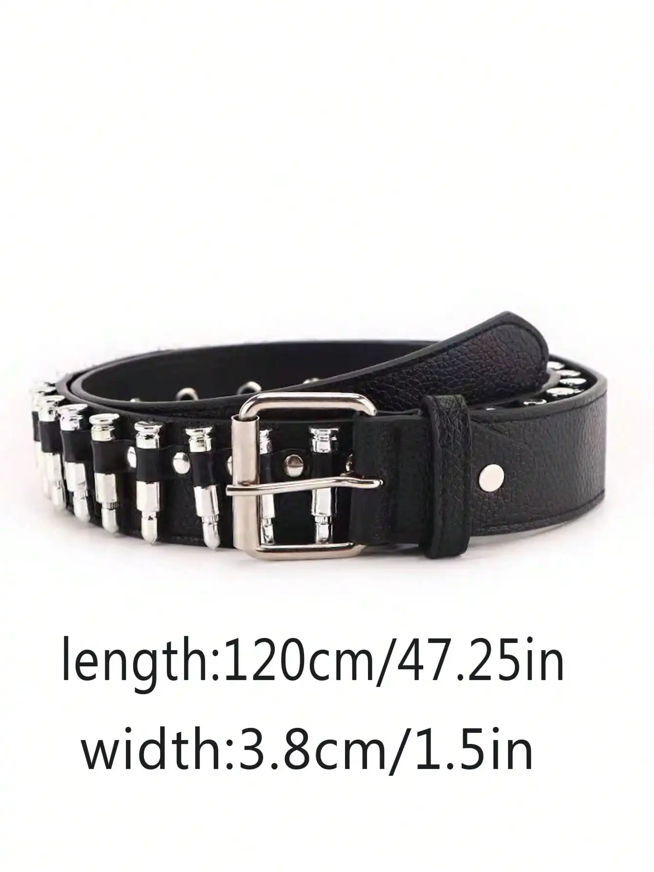 1pc Cintura in vita Rock and Roll Fibbia per Cowboy Cowgirl Rock and Roll Punk Cintura vintage Hot Girl Cintura sexy con borchie