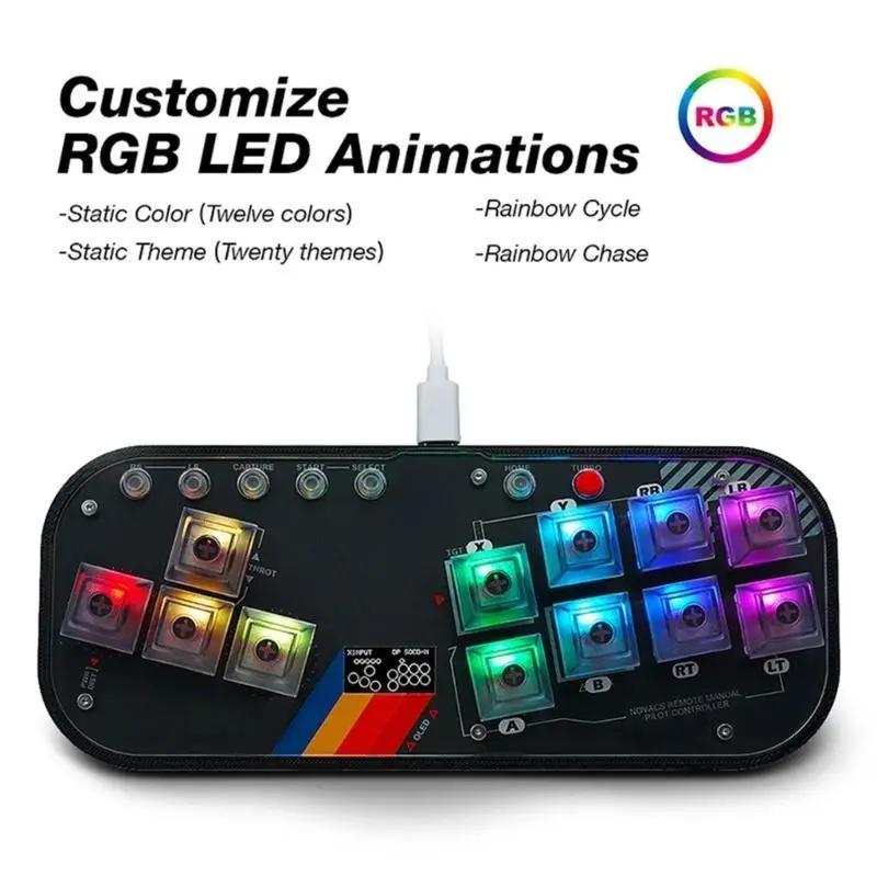 652F игровые аксессуары для ПК NS Game Controller Fighting Joystick Mini Controller SOCD Fightstick