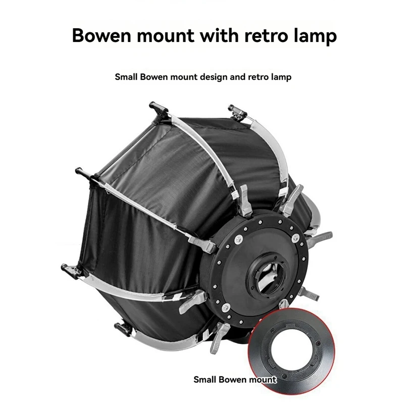 N85R-Mini Tragbare Octagon-Regenschirm-Softbox + Honeycomb Grid Outdoor-Flash-Softbox