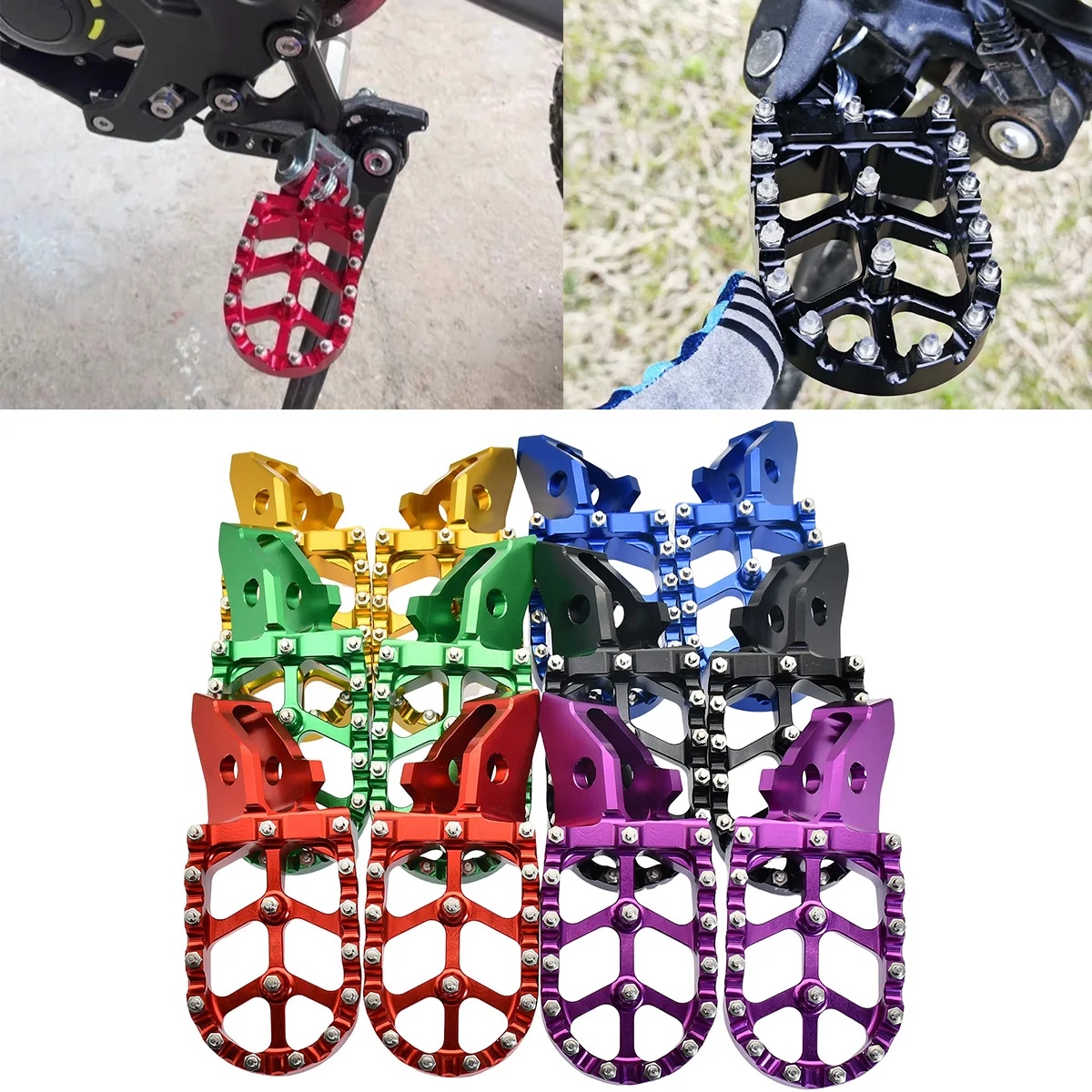 

For Sur-Ron Sur Ron Surron X S Light Bee Off-Road Electric Vehicle Motorcycle CNC Footpegs Footrests Foot Pegs Rests Pedals Pad