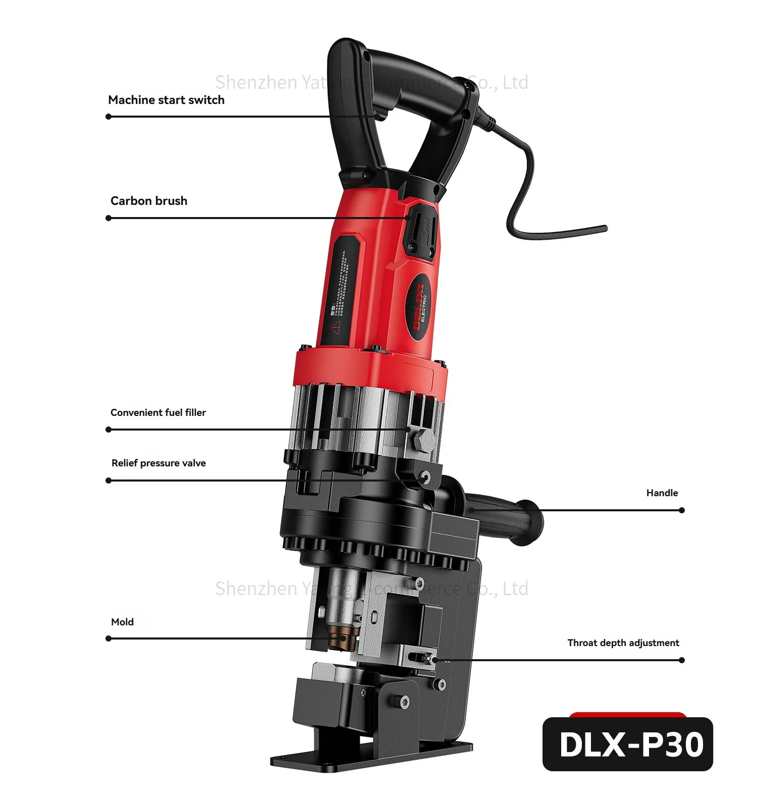 

P30 channel steel version Electric hydraulic punching machine Portable angle iron angle steel channel punch