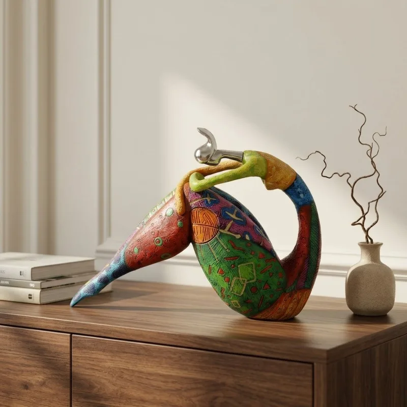 Abstract Figure Art Sculpture, Resin Decoration Technology, Home Decoration Accessories for Bedrooms and Living Rooms