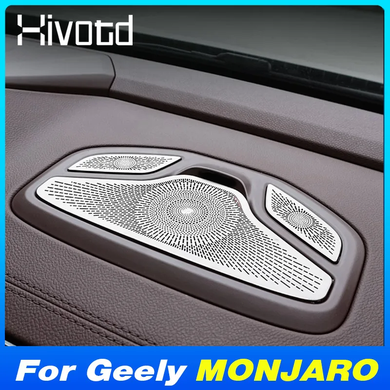 

Car Audio Player Trim Protection Cover Door Speaker Frame Parts For Geely MONJARO KX11 Manjaro 2023 2024 Interior Accessories