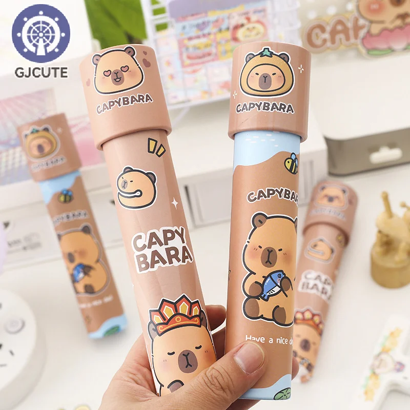 Cartoon Cute Piggy Kaleidoscope Classic Educational Toy Changeable Multi-prism Telescope Kaleidoscope Autism Kids Puzzle Toys