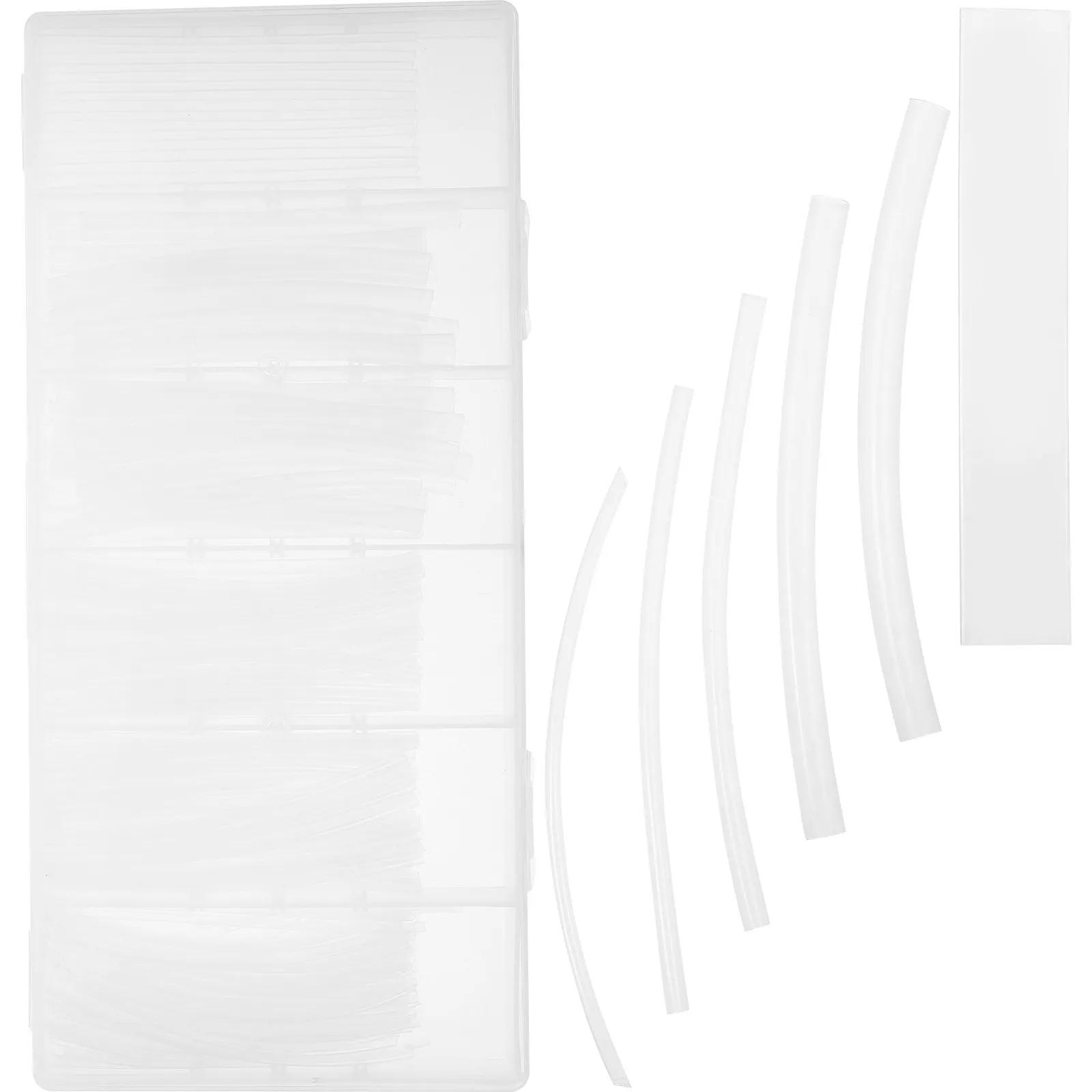 200pcs Heat Shrink Tubing Kit – Clear Electrical Wire Insulation Sleeves for DIY Cable Protection
