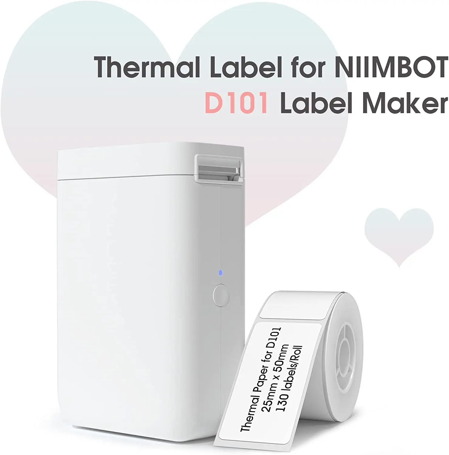 【Bulat 】Niimbot D101 Label Mesin Surat Edaran Label Cetak Kertas Kosmetik Minyak Esensial Botol Sub Botol Label Tahan Minyak