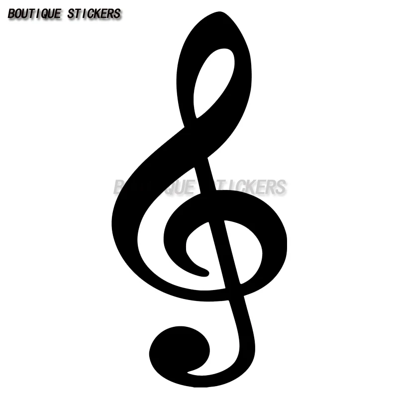 

Exquisite Treble Clef Waterproof PVC Stickers Music Score Music Car Motorcycle Notebook Wall Stickers