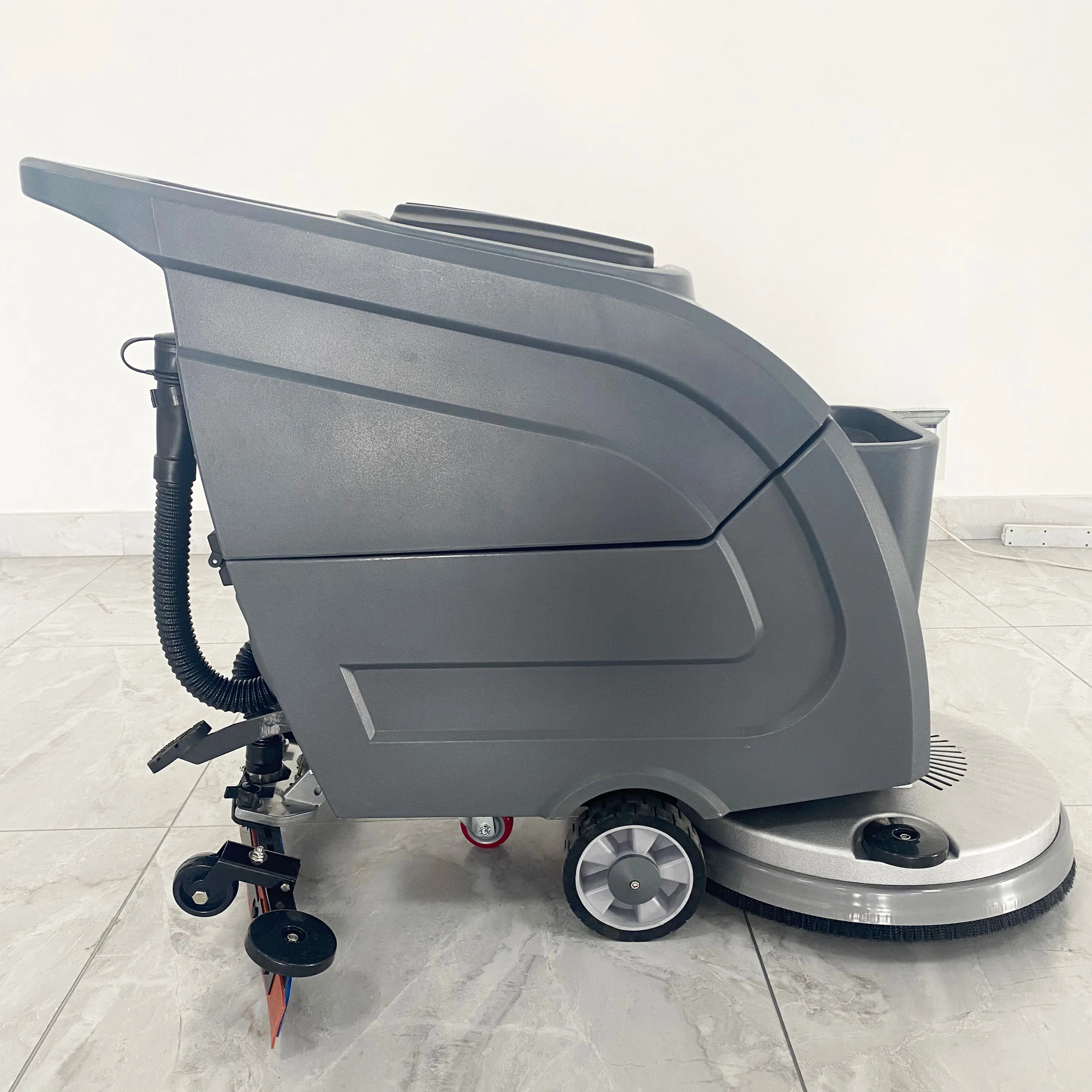 XP530E Manual Single Disc Hand Push Compact Robotic Floor Scrubber Commercial Warehouse Cleaner