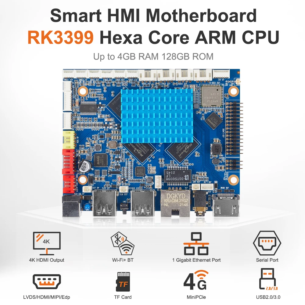 NEW Liontron Rockchip RK3399 Single Board Computer ARM Embedded Industrial IoT Motherboard All in one PC linux operating system