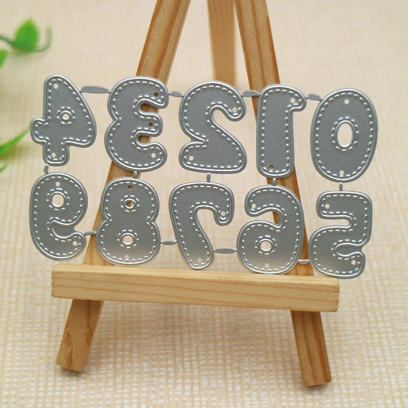 

DIY numbers metal cutting dies cut die mold Scrapbook paper craft knife mould blade punch stencils dies 1PCS