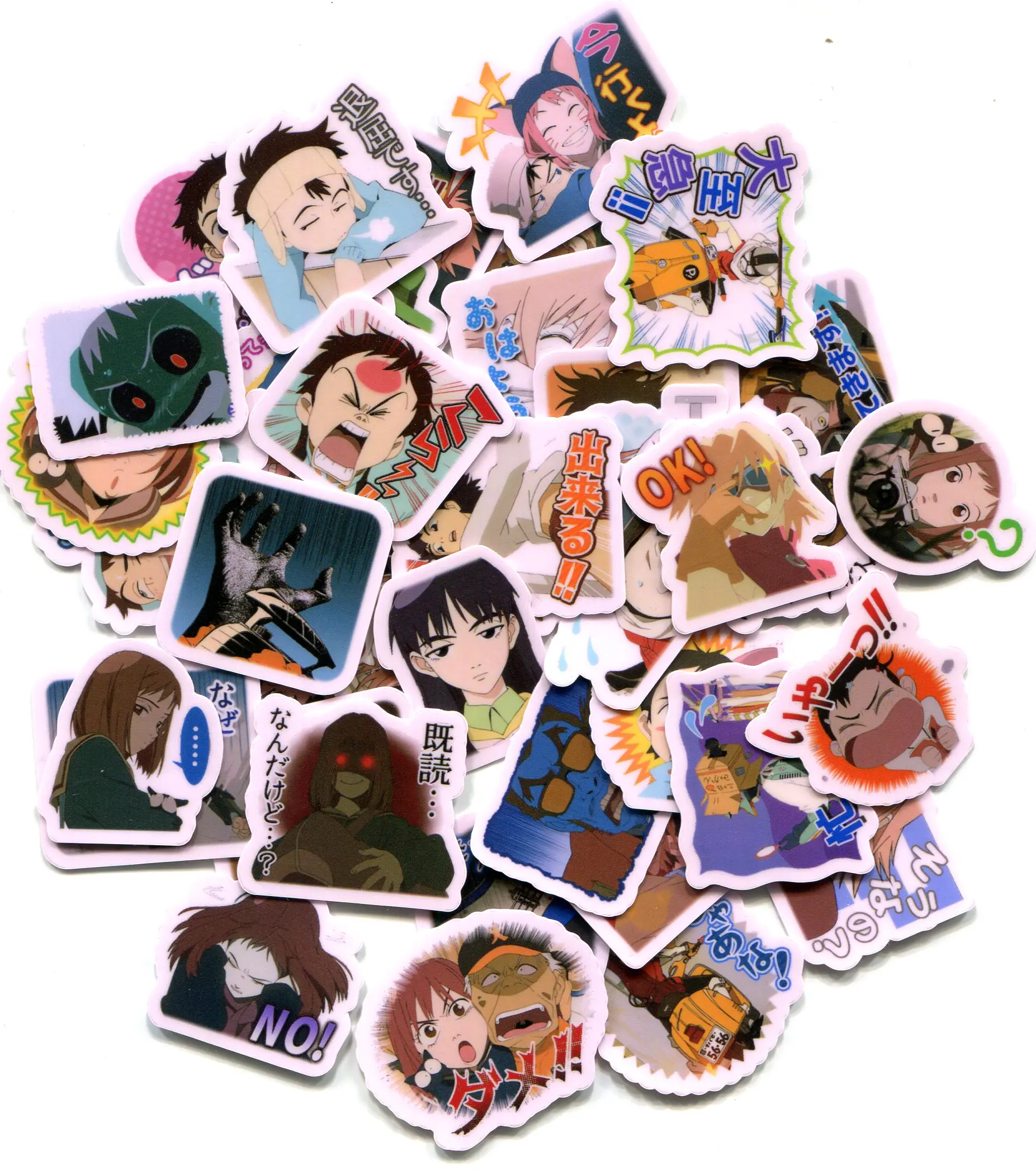 40PCS FLCL Naota Mamimi 3CM WATERPROOF STICKER