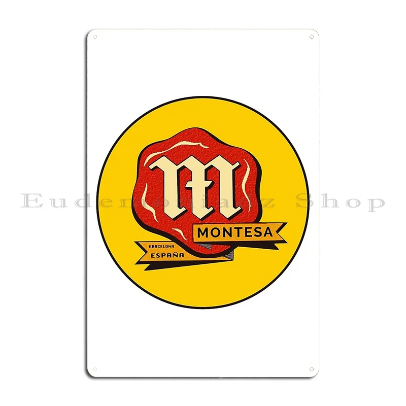 Montesa Logo Metal Signs Wall Mural pub Garage Design Plaques Montesa Tin sign Posters