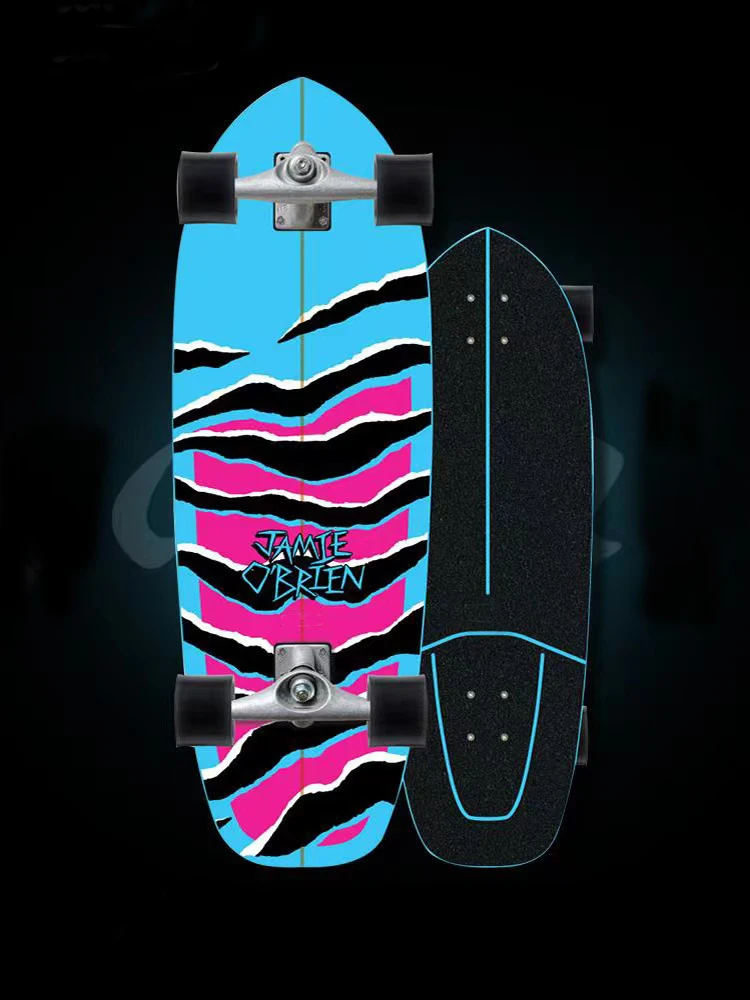 Surf Land Skate com chute único, Carving Cruiser, Cruiser Skate Board, Longboard Pumping, lado legal, Sport Street Outdo, CX4 CX7