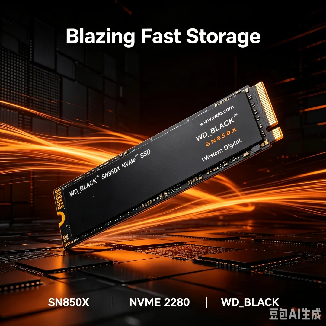 WD BLACK SN850X M.2 2280 PCIe Gen4 NVMe High-Performance Gaming SSD, 1TB/2TB/4TB Storage for Laptop Desktop & PS5 Game PC view 5