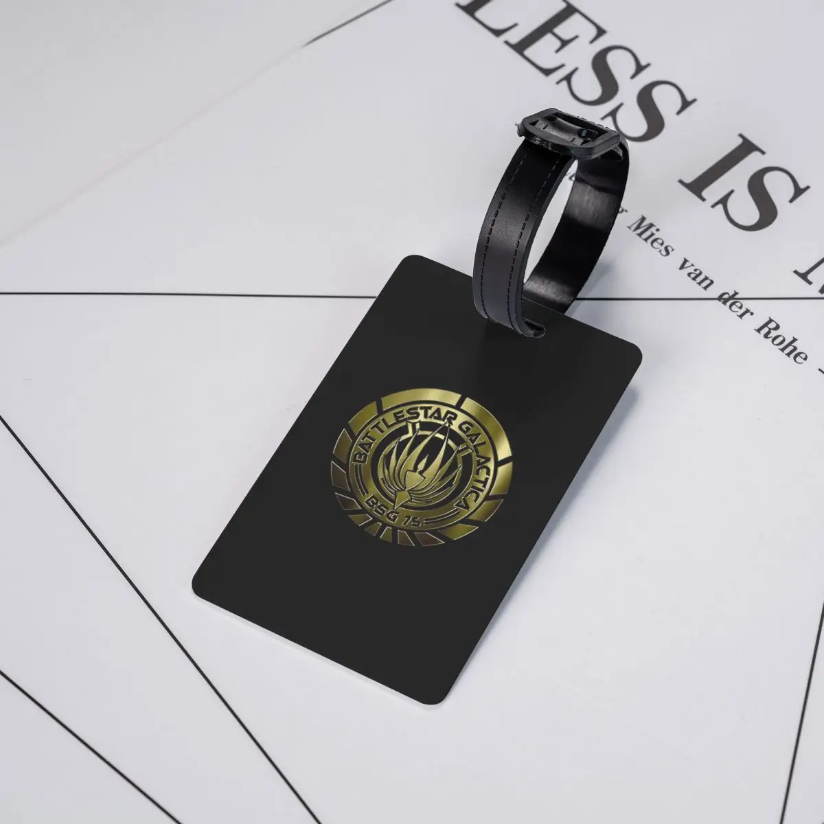 

Battlestar Galactica Crest (Metal) Luggage Tags Suitcase Accessories Travel Baggage Boarding Tag Label Holder ID Name Address