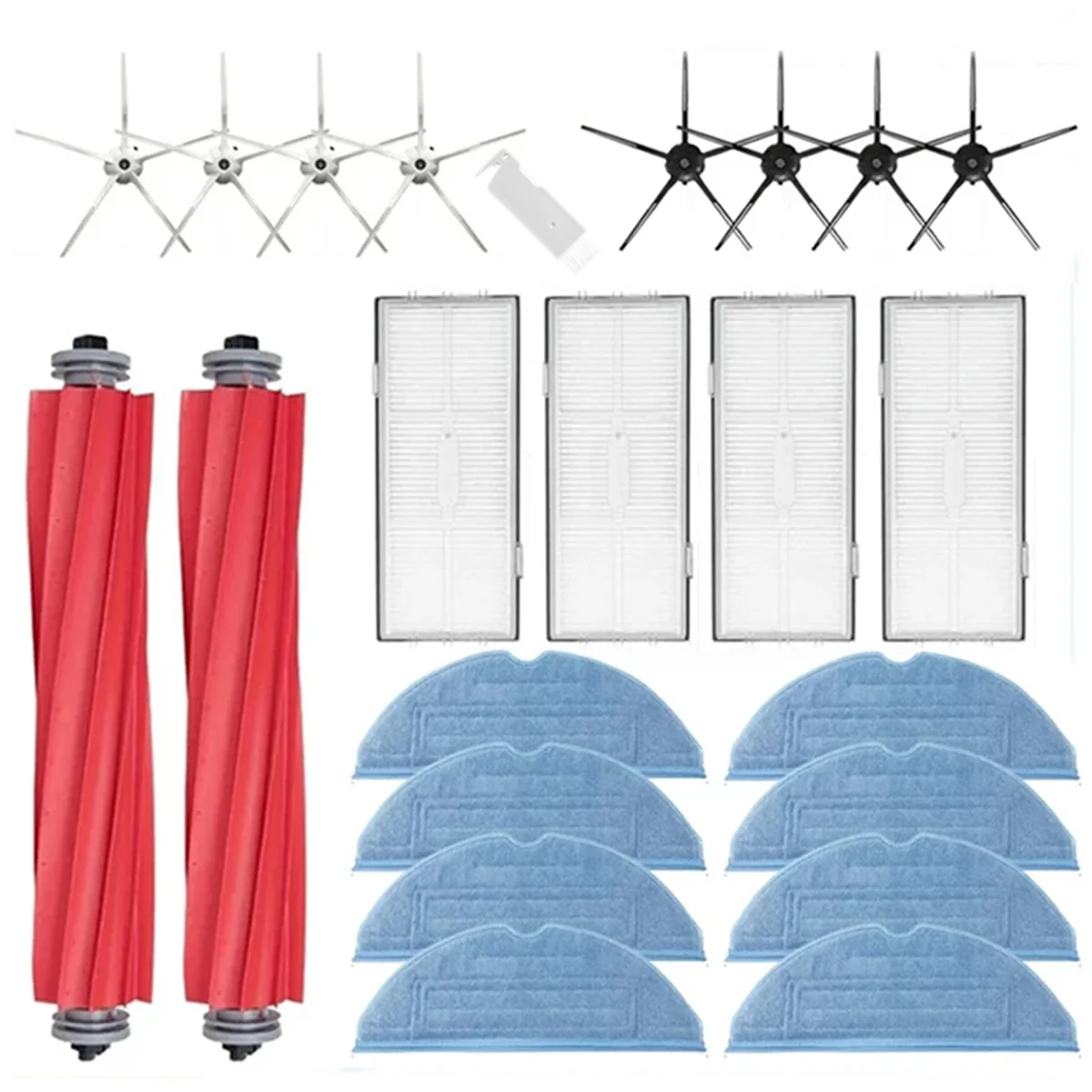 T72c para roborock s7 s70 s75 s7max s7 maxv ultra t7s plus s7 pro ultra robô aspirador de pó escova principal filtro hepa esfregões