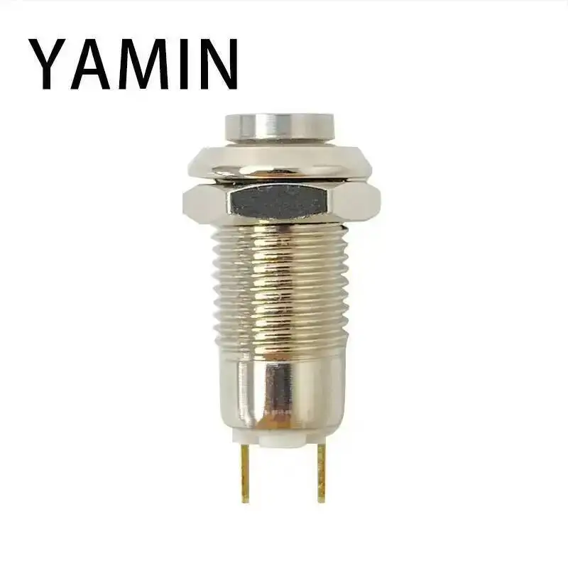 10 szt. Metalowy Przycisk Włącznik 8mm 2 Piny Reset / Chwilowy Zatrzaskowy Wodoodporny Normalnie Otwarty Ultra Małe Miniaturowe Przyciski — zdjęcie 5