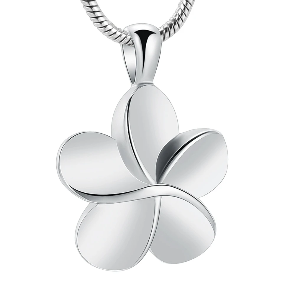 

Five-leaf Clover Shape Cremation Necklace Urn Pendant Stainless Steel For Pet Ashes Pray Luck Present To Family Memorial Jewelry