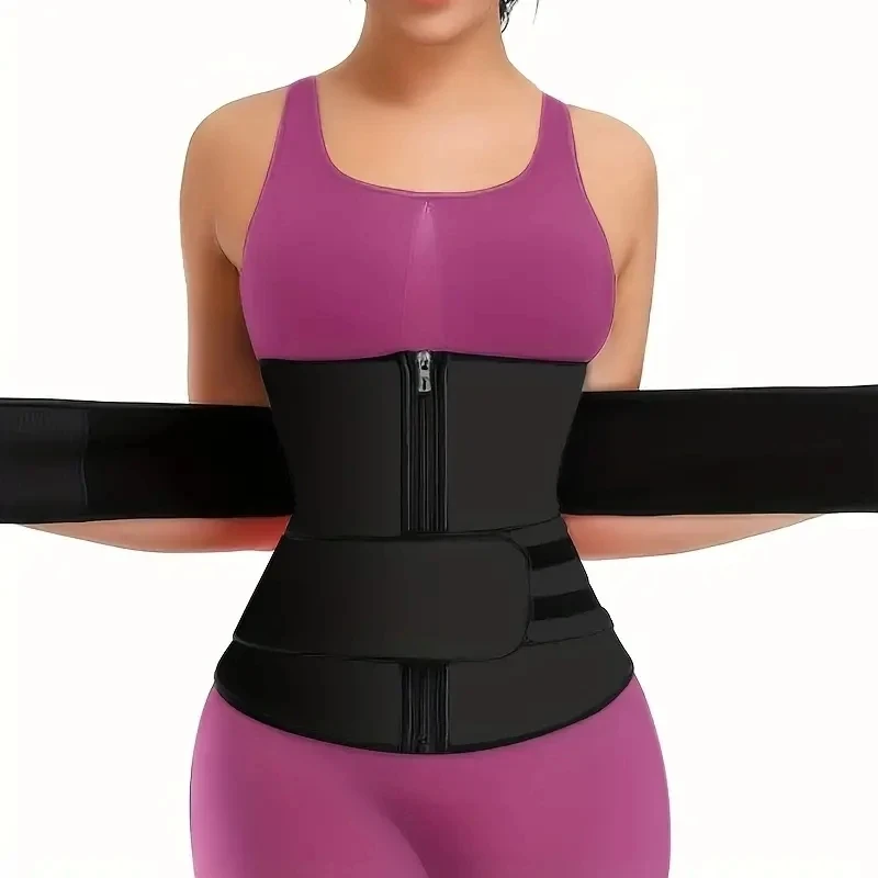 Women Waist Trainer Corset Belt Trimmer Sweat Belt Waist Slimming Weight Loss Shapewear Adjustable Belt