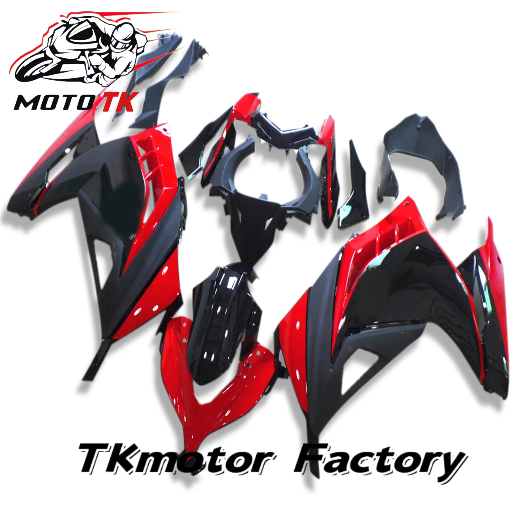 

Комплект обтекателя мотоцикла подходит для Kawasaki Ninja 250 Ninja 300 13-17 лет EX250 EX300 2013 2014 2015-2017, зеленый обтекатель