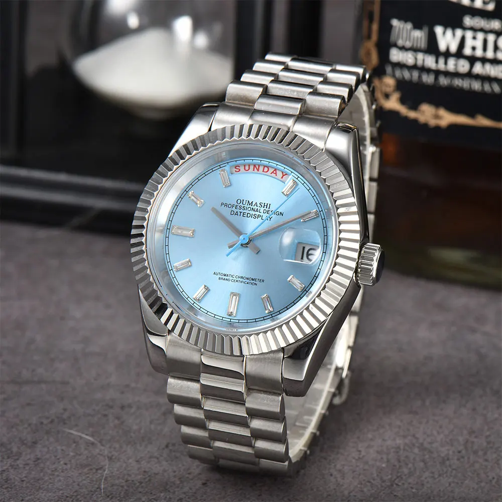 Orologio da uomo 36mm/39mm Miyota8285 movimento orologio meccanico automatico orologio da lavoro vetro zaffiro cinturino in acciaio inossidabile