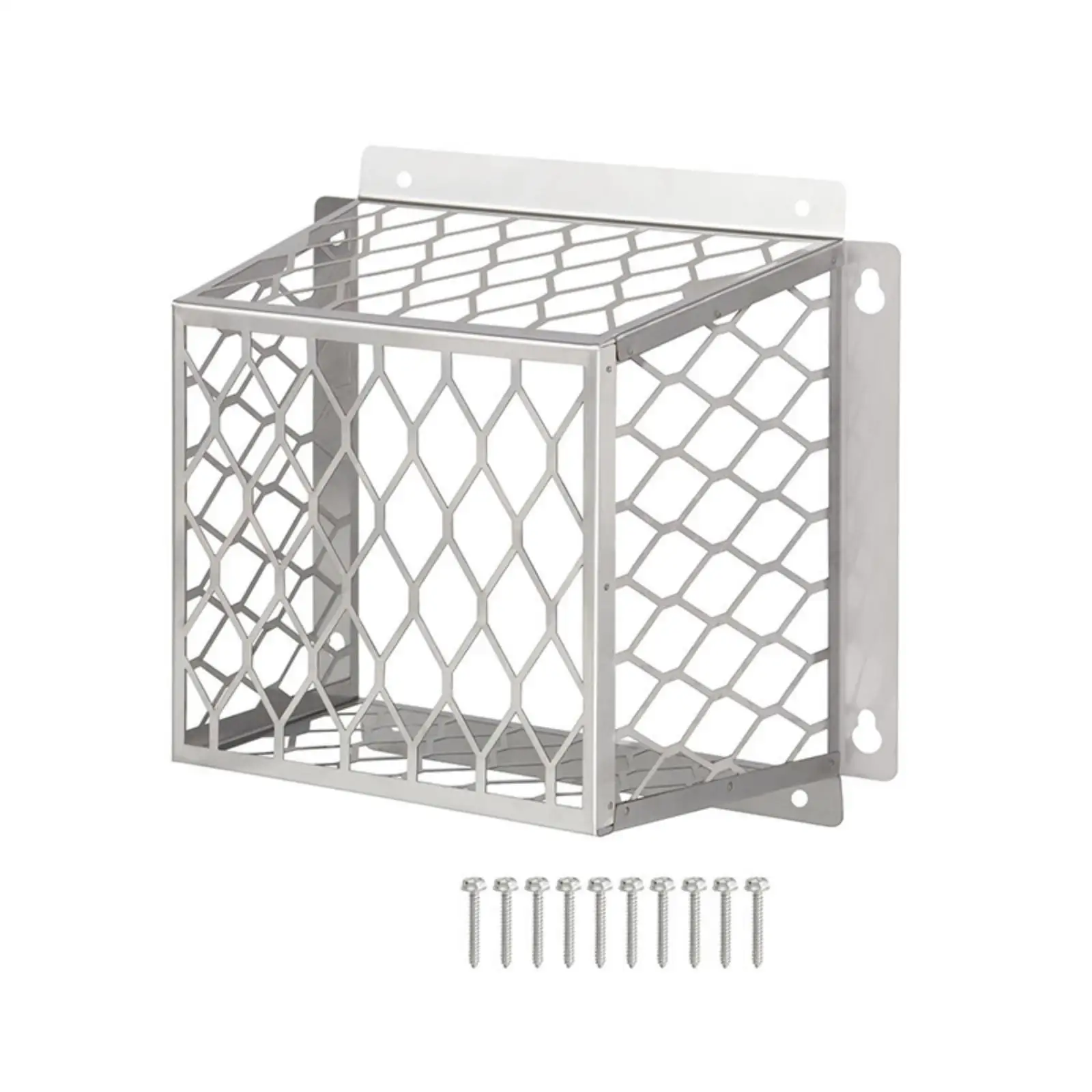 Vent Cover with Mesh Cage Stainless Vent Cover Guard with Mesh Wall Mount for