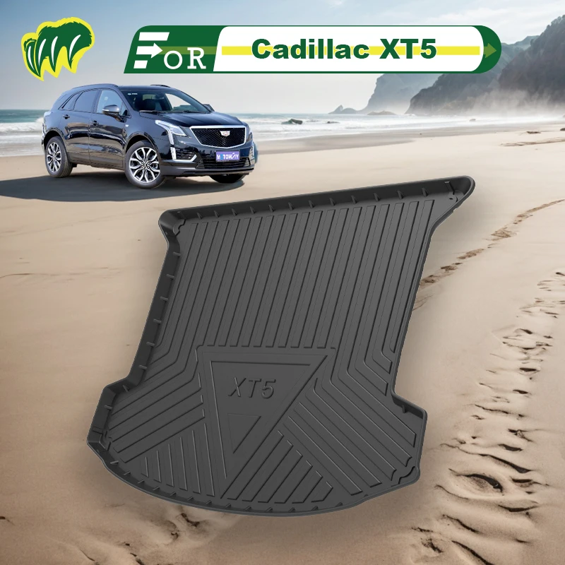 

For Cadillac XT5 17 18 19 20 21 22 2016-2024 Custom Fit Car Trunk Mat All Season Cargo Mat 3D Shaped Laser Measured Trunk Liners