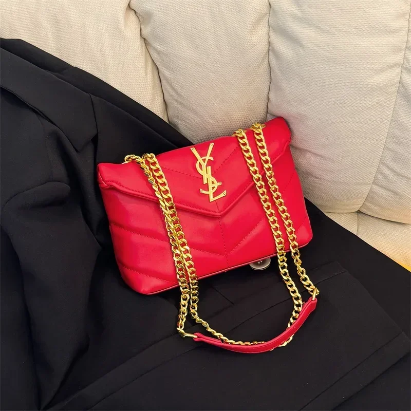 

Durable Leather Messenger Bag Women's Shoulder Handbag Crossbody Tote Luxury Brand Elegant Classic Famous Designer