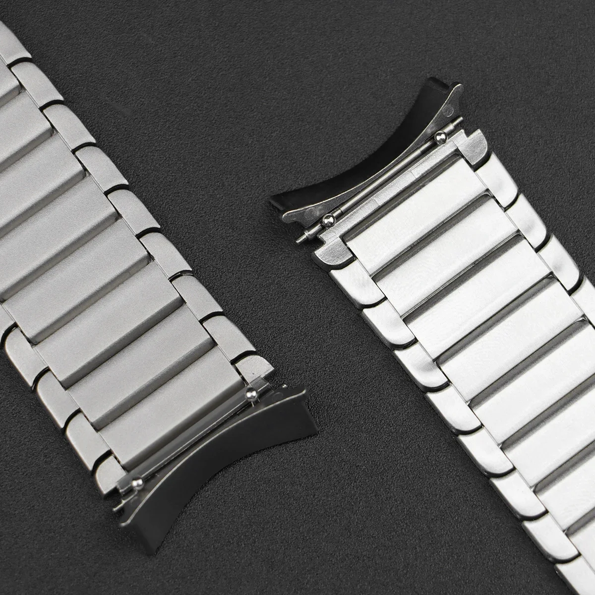 لا توجد فجوات حزام من الفولاذ المقاوم للصدأ لساعة سامسونج جالاكسي 7 6 5 4 40/44 مللي متر 6 كلاسيكي 43/47 مللي متر سوار معدني لساعة 5Pro 45 مللي متر