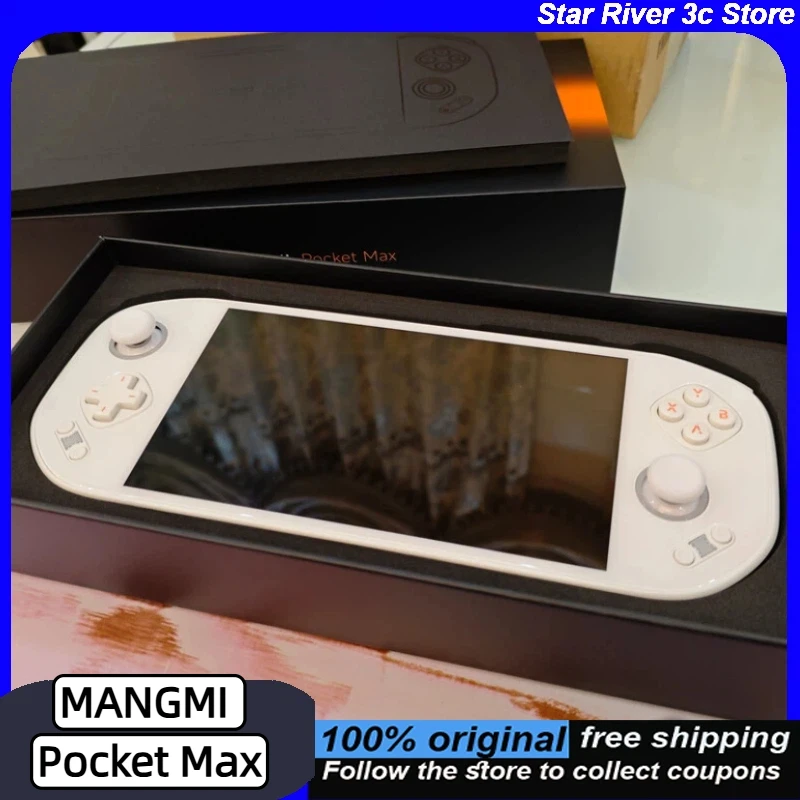 

Портативная игровая консоль MANGMI Pocket Max с джойстиками TMR, Hall-триггерами, Android 13, 8+128 ГБ, 7-дюймовым AMOLED-экраном 144 Гц, Wi-Fi 6+ и Bluetooth 5.1