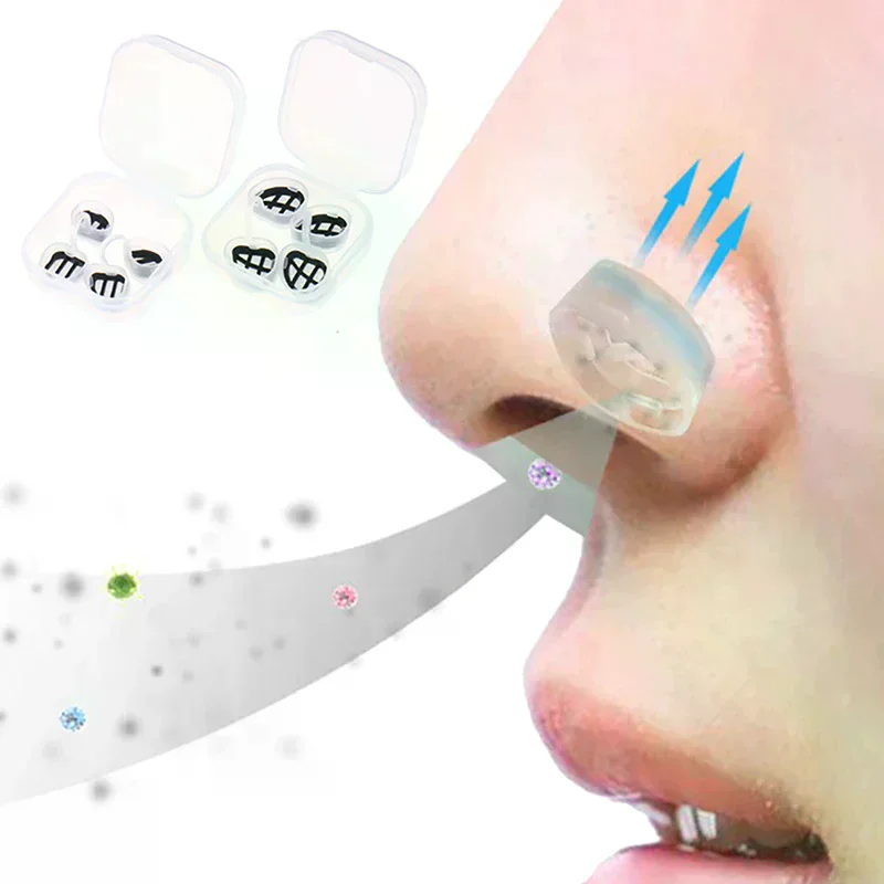 Nose Invisible Nasal Filters Anti Air Pollution Pollen Allergy Dust Filter 2Pair