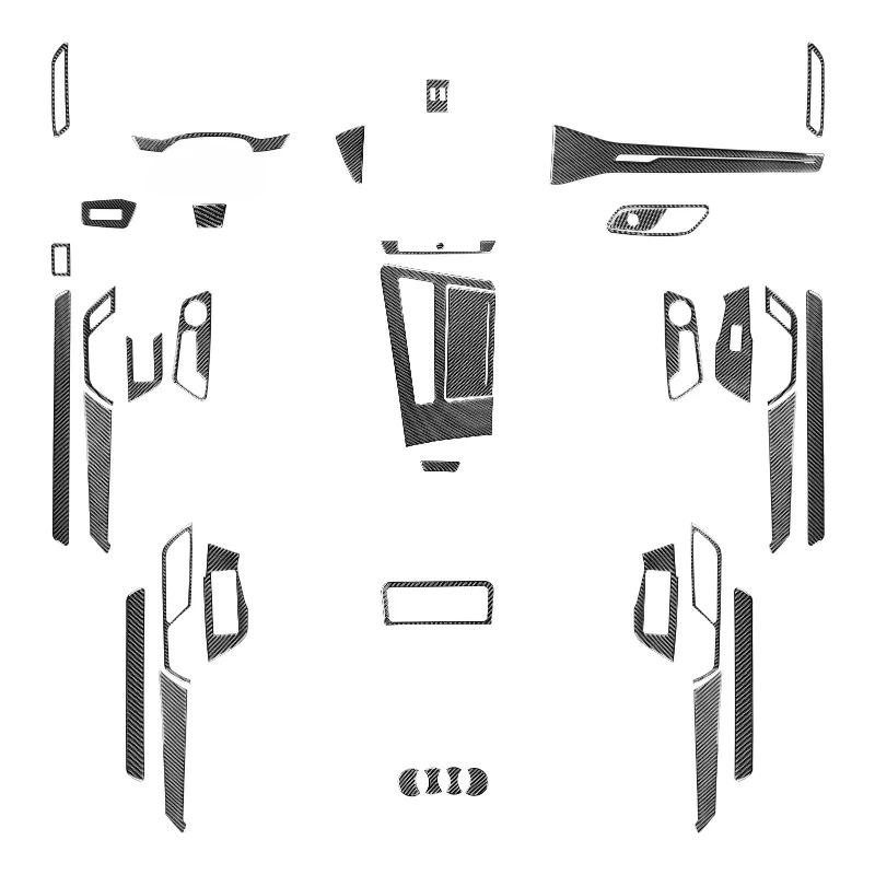 

Suitable for Audi A6LA7 19 carbon fiber central control instrument panel armrest sticker car interior modification accessories