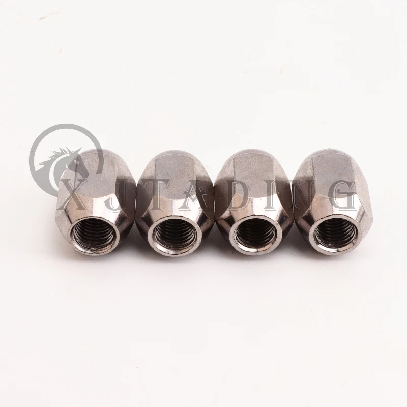 4pcs M10X1.25 M14x1.5 Chrome Wheel Hub Nut Fit For Alloy Aluminum Rim Wheel ATV Scooter Buggy UTV Quad Bike Vehicle Moto parts