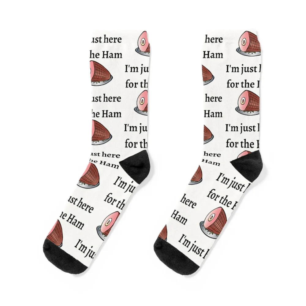 

Im just here for the Ham 4 Socks summer Stockings compression New year's moving stockings Socks Man Women's
