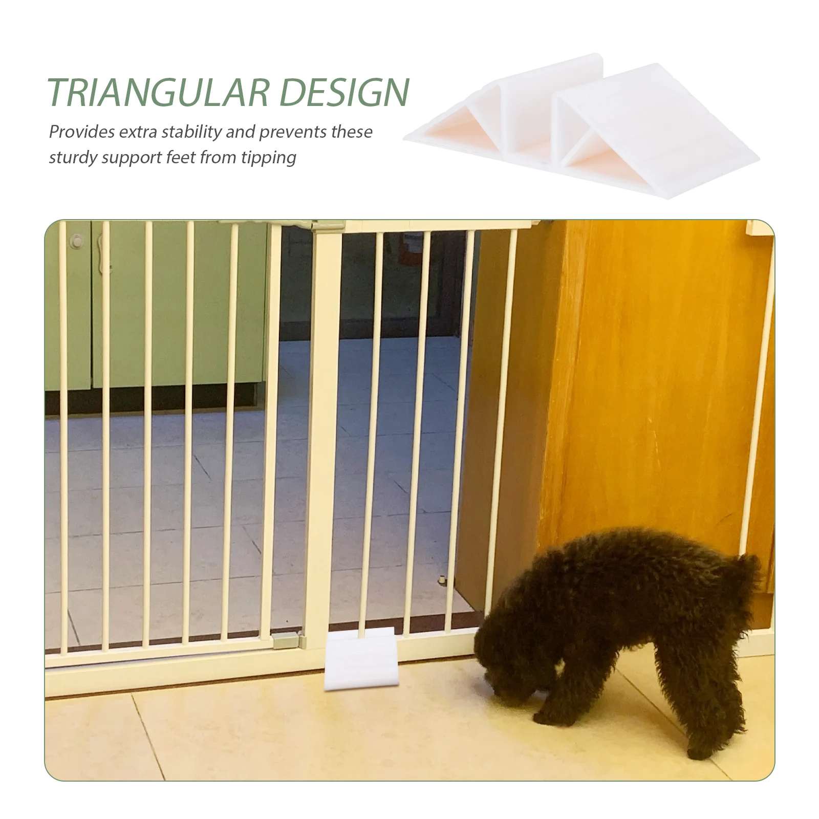 

4pcs Plastic Pet Fence Holder Reinforcement Bases Durable Stabilizers For Garden Yard Fencing Supports Long-Lasting Triangle