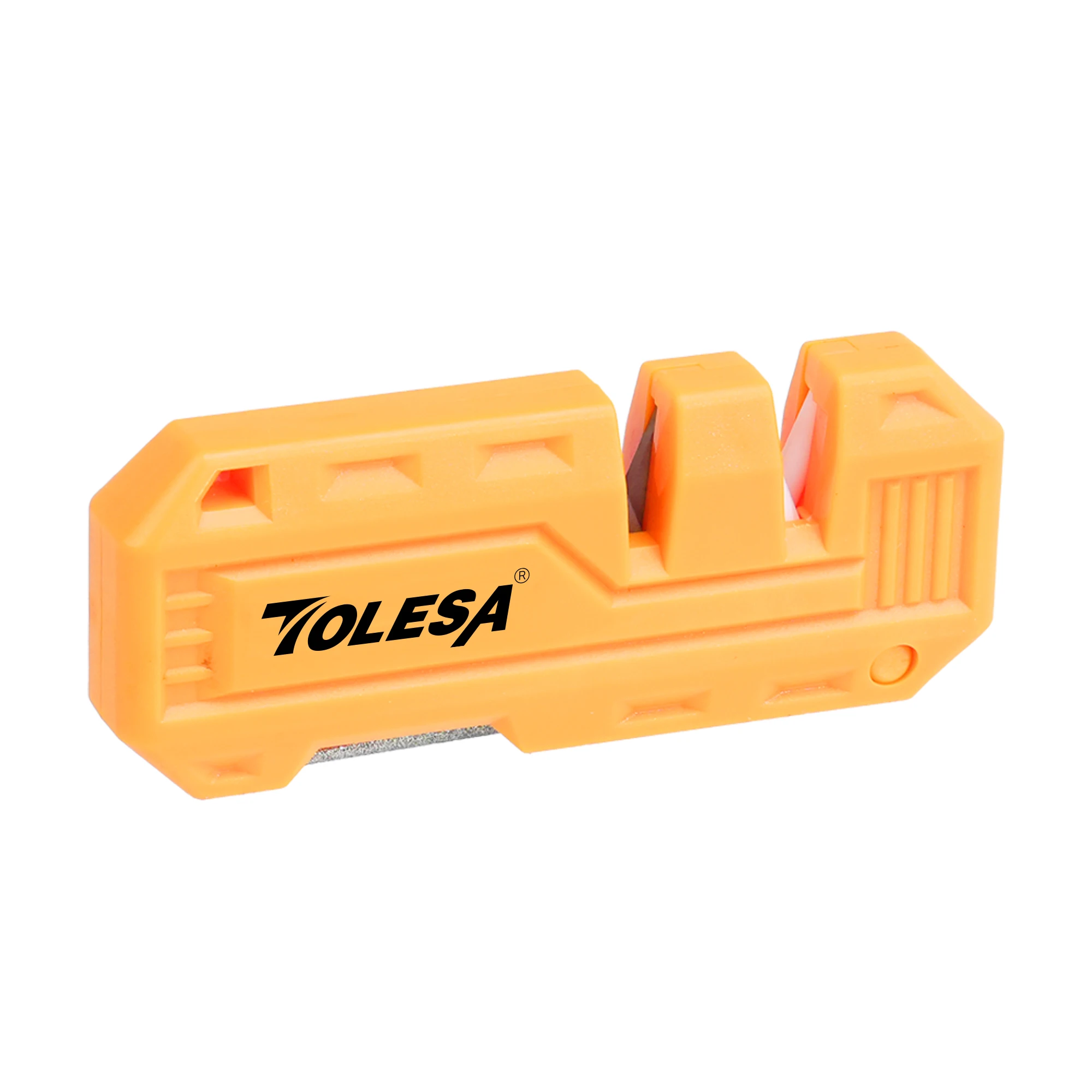 【セール中】TOLESA ミニ多目的砥石ナイフポケットポータブルナイフシャープナーダイヤモンド研ぎロッド 2 in 1 マルチアウトドアツール