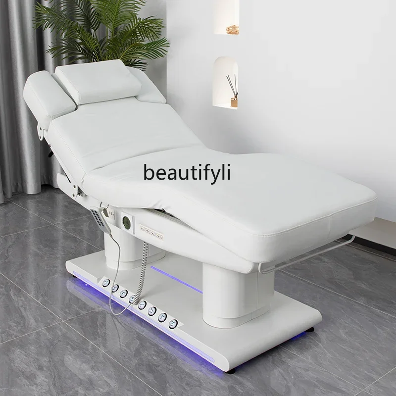 Intelligent heating electric beauty bed for high-end beauty salons, micro-finishing tattoo bed