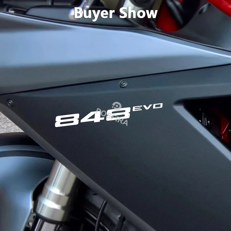 POSFIRA دراجة نارية ملصقات ل Ducati 848/EVO 2008-2014 2010 2011 شعار الزخرفية شارات مقاومة للماء ملصق فينيل اكسسوارات