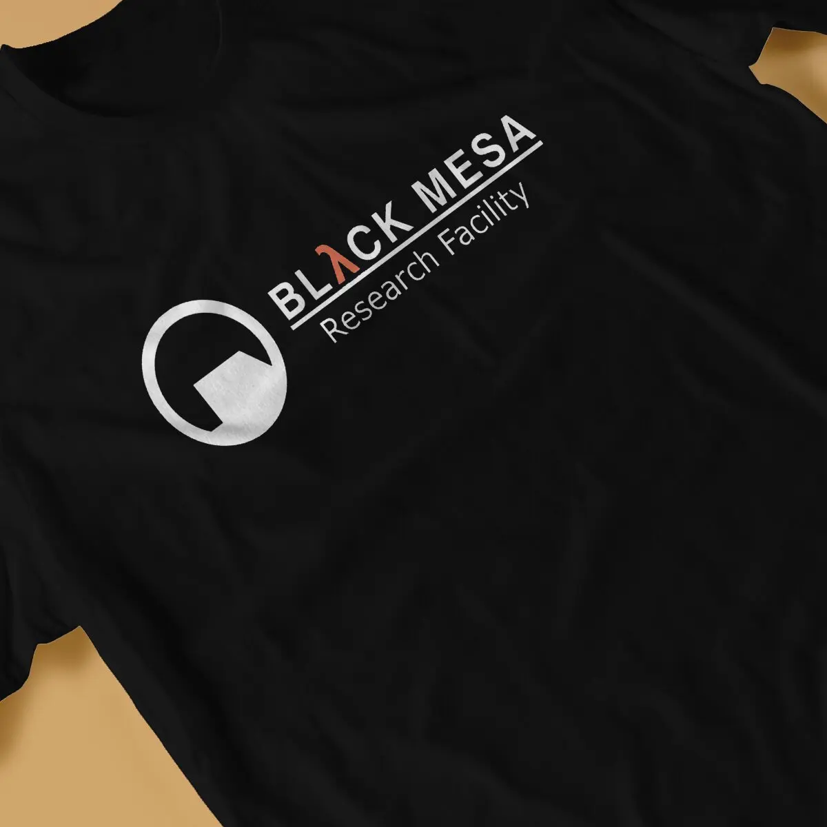 Half Life Game Black Mesa Research Facility Logo T Shirt Vintage Grunge Men\'s Tshirt O-Neck  Men Clothing