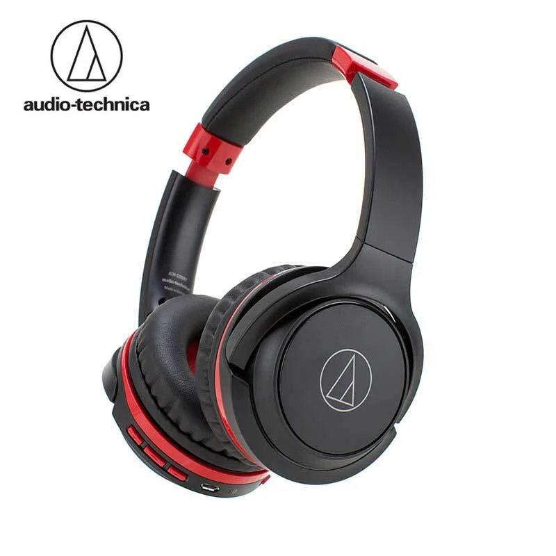 Original Audio Technica Wireless Folding Headphone ATH-S200BT/S220BT Bluetooth Earphone Music With Remote Control With Mic