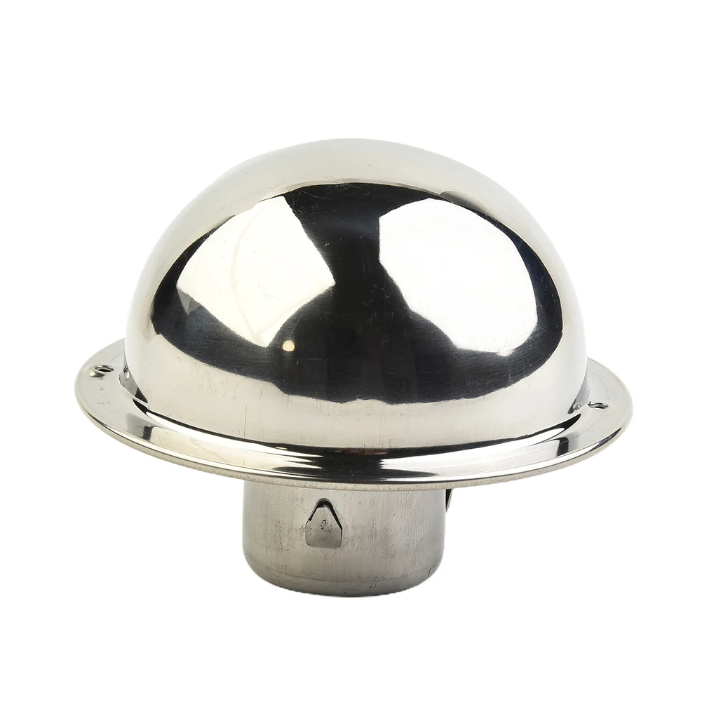 1 Pc Round Brushed Bull Nosed External Extractor Wall Vent Outlet Wall Ceiling Air Vent Ducting Ventilation Exhaust Grille Cover