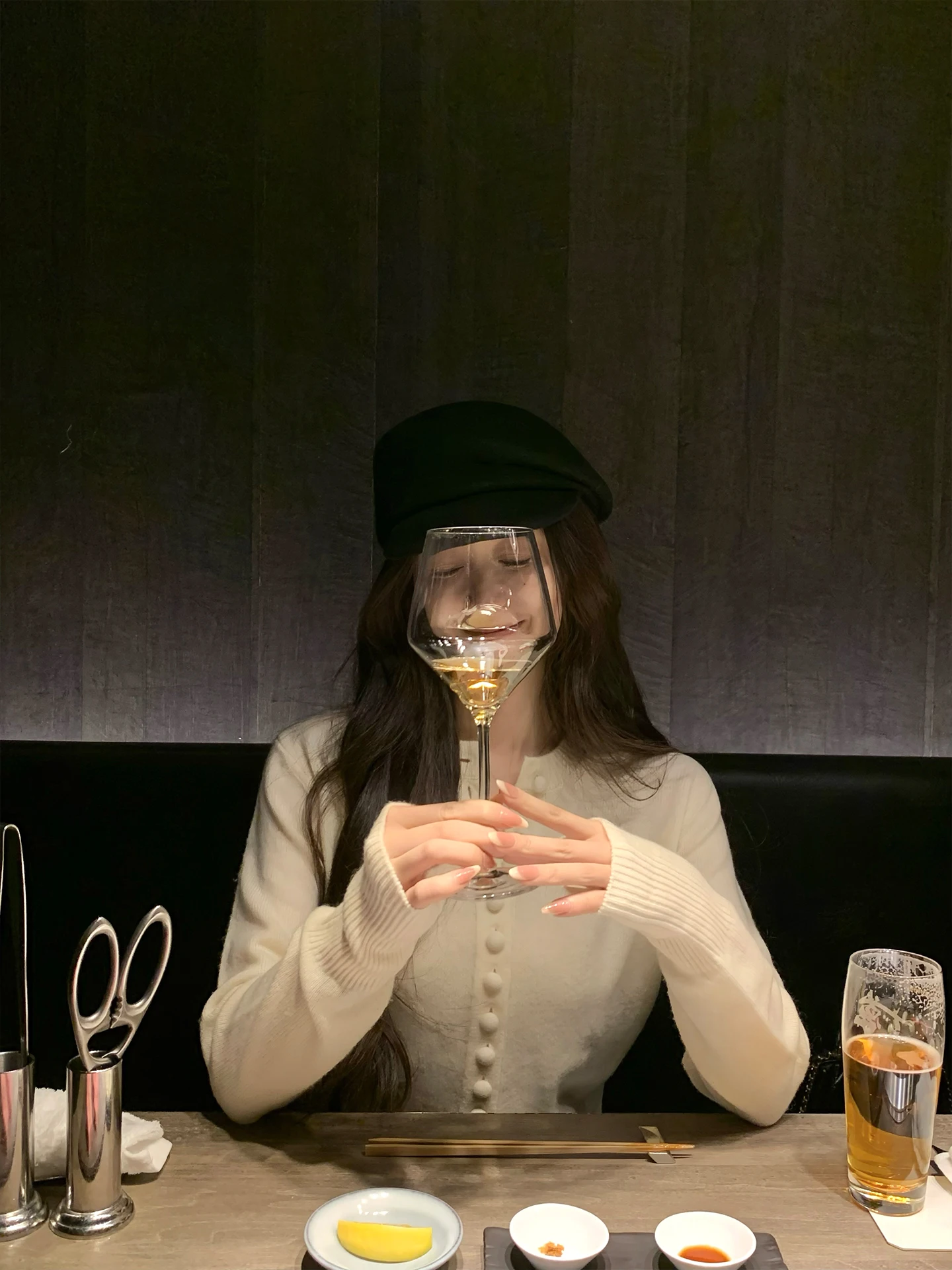 

Gyo French Sle Soft Woolen round Ne Single Button Base irt Women's Long Sve Warm Sweater Casual Comfortable Top