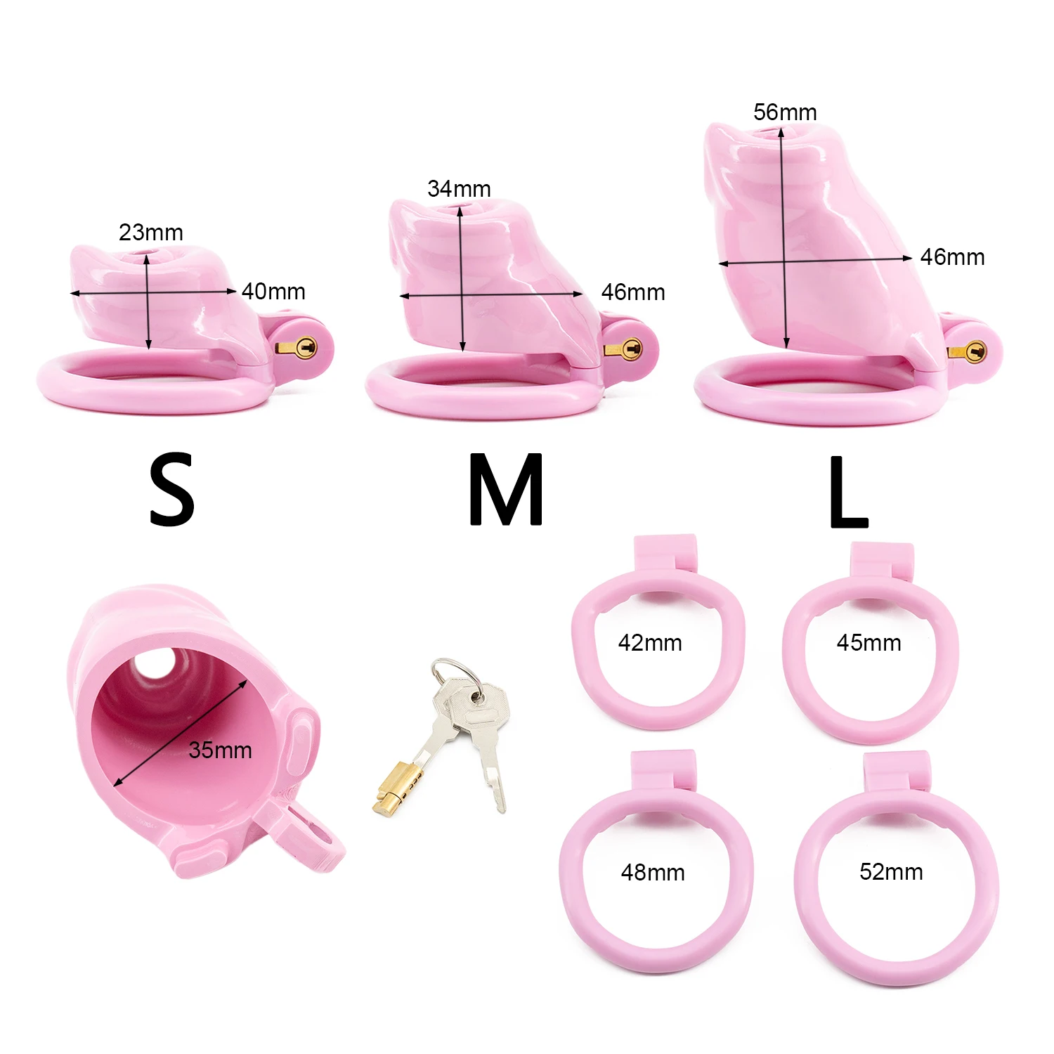 Male Chastity Cage Sex Toys 정조대 Discreet Sissy Femboy Chastity Cock Cage Device Penis Rings Male With 4 Size Men\'s Adult Goods18