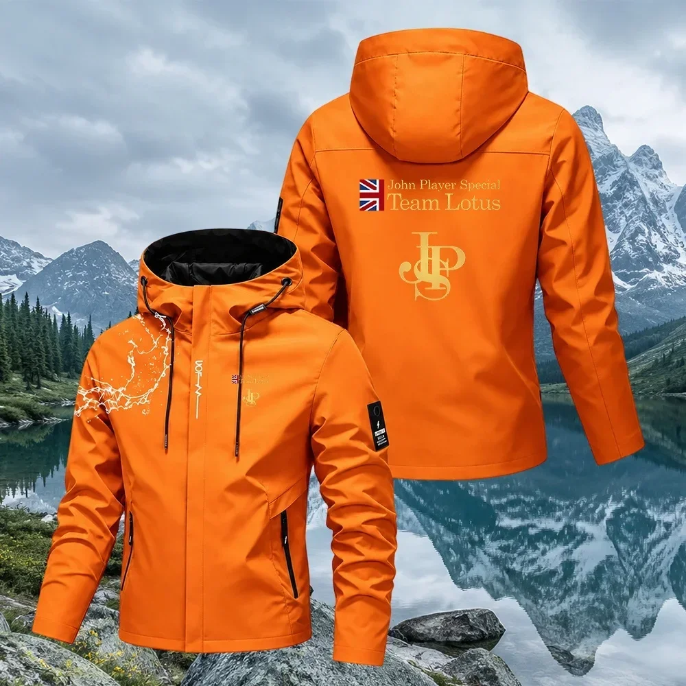 Men's Spring and Autumn JPS Zone Player Special Team Large Size Sportswear Thick Windproof Hooded Zipper Navigation Jacket