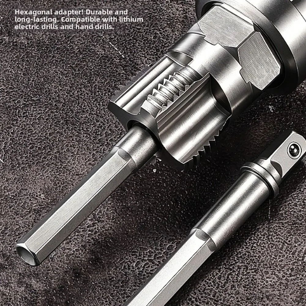 1/2 inch and 3/4 inch Pipe Threading Tool 5 Tooth Hex Shank Pipe Thread Cutter Quick Threading Internal External Threader