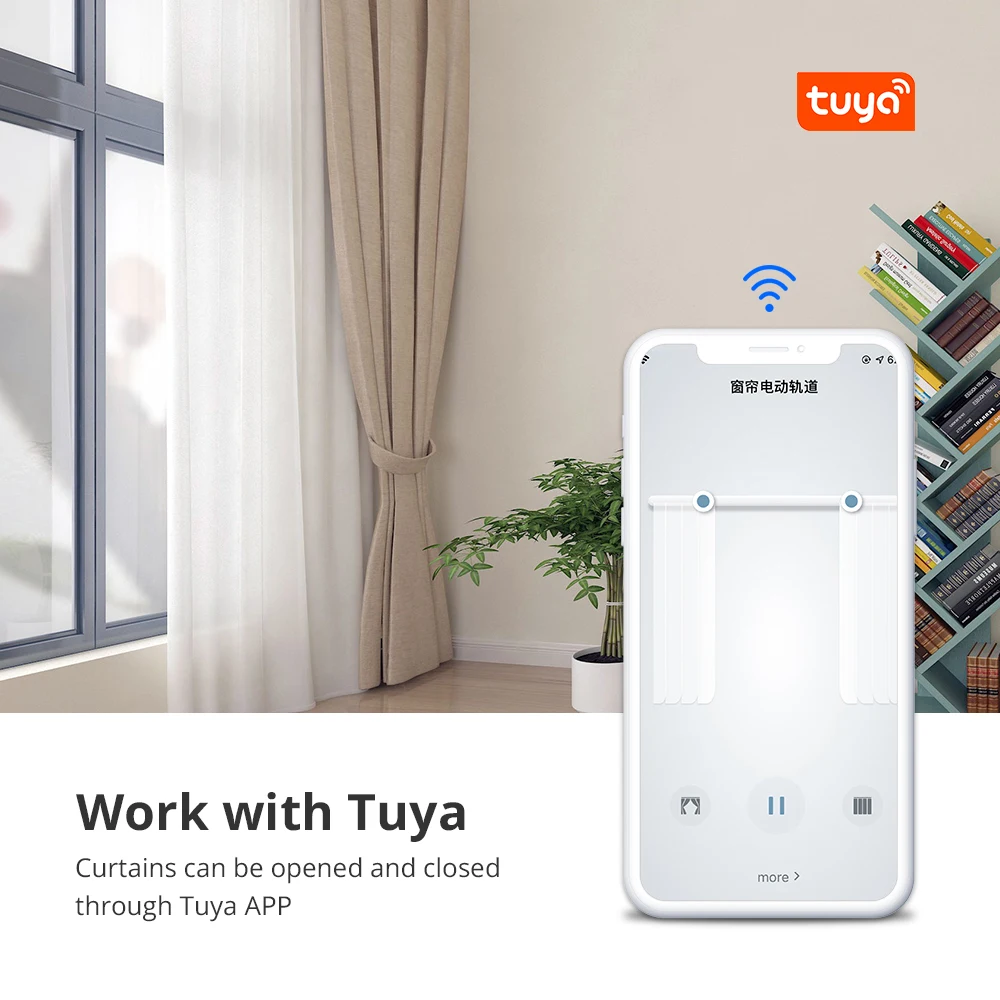 Zemismart Tuya Homekit Wifi Curtain Motor Work with HomePod Mini Siri Yandex Alice Voice Control Smart Home System